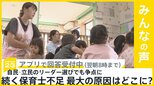 待機児童減少も保育士は不足続く 最大の原因はどこにあると思う?【news23】|TBS NEWS DIG
