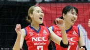 首位NEC川崎、宿敵・大阪ＭVに今季初のストレート勝ち　佐藤淑乃、甲萌香がサーブで翻弄【SVリーグ終盤戦】|TBS NEWS DIG