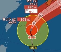 【台風情報】「台風6号(チャンミー)」強い勢力に発達し日本に接近…暴風域伴ったまま西日本・東日本へ 猛烈な風・猛烈なしけ・非常に激しい雨に…最新の進路予想は? 気象庁1日最新情報【6月6日(土)にかけての雨風シミュレーション】|TBS NEWS DIG