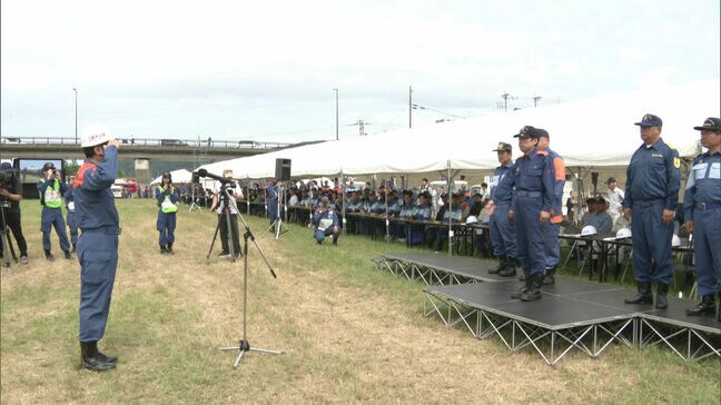 梅雨入りを前に筑後川河川敷で福岡県総合防災訓練|TBS NEWS DIG