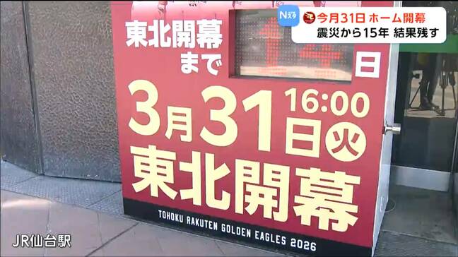 ホーム開幕まで14日 外野フェンスを最大6m前に出し「ホームラン増」で優勝を 楽天イーグルス・森井社長が健闘誓う|TBS NEWS DIG