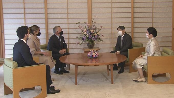 両陛下 ヨルダンの国王夫妻と皇太子と会見 ヨルダンの難民支援に敬意を表される|TBS NEWS DIG