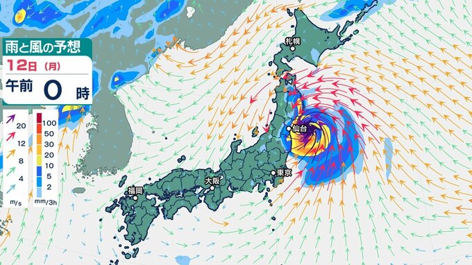 台風5号予想進路　暴風域ともない12日ごろ東北に上陸か「１か月分を超える大雨おそれ」…10日（土）～15日（木）雨・風シミュレーション【台風情報2024】　|　鹿児島のニュース｜MBC NEWS｜南日本放送