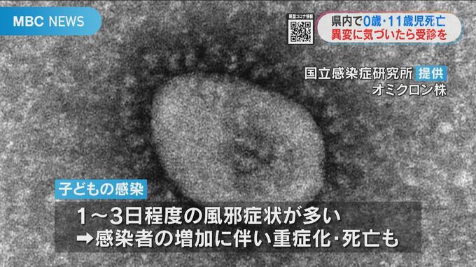 新型コロナで０歳・１１歳死亡　２人診察した医師「子どもが急速に重症化するケースも」注意点は　|　鹿児島のニュース｜MBC NEWS｜南日本放送