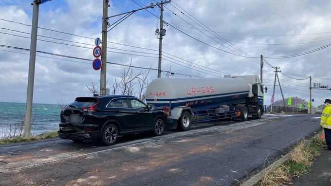 【速報・追記あり】タンクローリーに車が追突　3台が絡む事故　青森市　|　青森のニュース│ATV NEWS│青森テレビ
