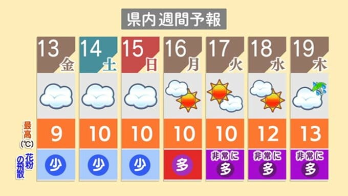 【花粉情報】16日は「多く」17日からは「“非常に”多い」予想　新潟県内|TBS NEWS DIG