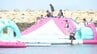 「海の日」海水浴場に巨大アスレチック登場 子どもたちが歓声　|　愛媛のニュース - Nスタえひめ｜あいテレビは6チャンネル