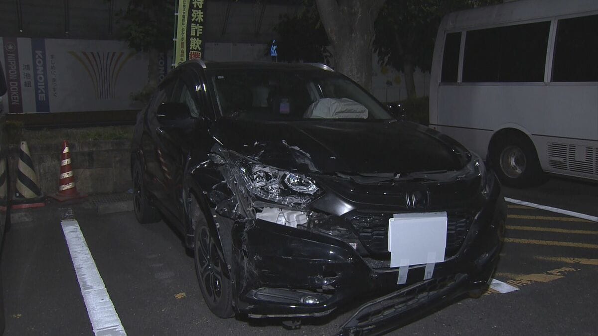 無免許運転し交差点で信号待ちの車に追突 乗っていた女性にケガさせ逃げた疑い 現場に車を放置…18歳男を逮捕 三重・津市の国道23号
