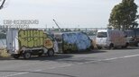 東京の海沿い道路に“車の墓場”落書き・破損した放置車両30台以上 乗っていた人物は?|TBS NEWS DIG