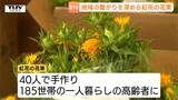 「毎年楽しみにしている」“紅花再生の地”山形市出羽地区　一人暮らしの高齢者に花束をプレゼント　地域とつながりを維持する役割も　|　山形のニュース│TUYテレビユー山形