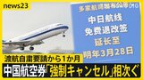 【中国・渡航自粛要請から約1か月】日米防衛相が電話会談…中国外務省「日本にごまかされないように」　航空券の“強制キャンセル”相次ぐ【news23】|TBS NEWS DIG