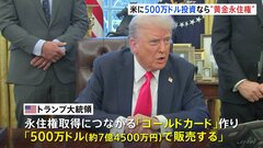 アメリカ永住権「500万ドルで販売する」 トランプ氏が“ゴールドカード”の新設する考え示す「多くの富裕層がやってくる」| TBS CROSS DIG with Bloomberg