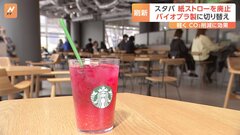 スターバックスできょうから順次紙のストローを廃止　環境配慮のプラスチック製ストローに切り替え| TBS CROSS DIG with Bloomberg