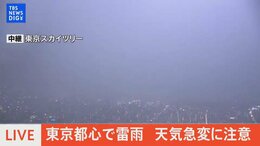 【LIVE配信中】東京都心で雷雨 天気急変に注意|TBS NEWS DIG