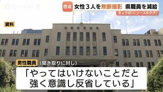 「やってはいけないことだ」女性職員3人を無断で撮影　富山県職員を減給の懲戒処分　その後依願退職　　|　富山のニュース｜天気・防災｜チューリップテレビ
