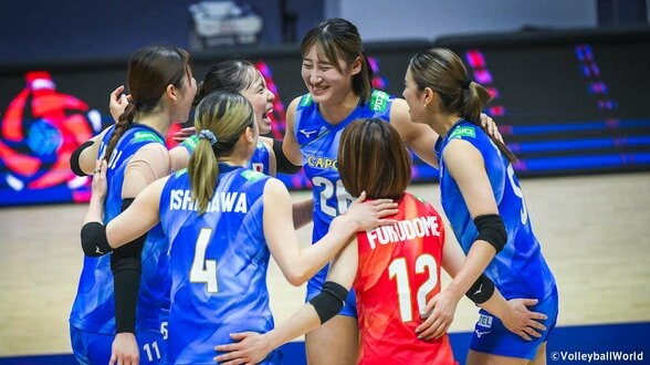 バレー女子日本代表、全体2位以上での決勝T進出決定!ベトナムにストレート勝ちで開幕3連勝 初スタメン秋本美空が最多16得点【アジア選手権】|TBS NEWS DIG
