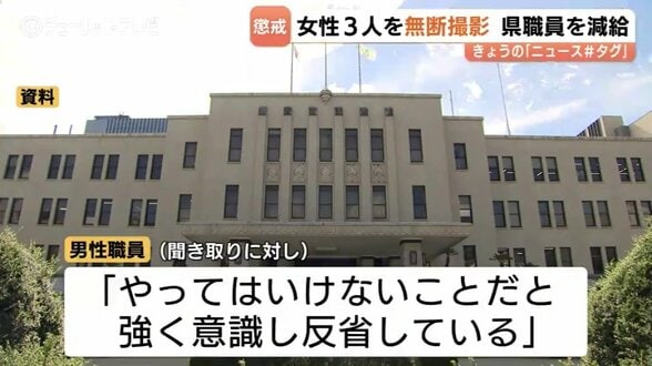 「やってはいけないことだ」女性職員3人を無断で撮影　富山県職員を減給の懲戒処分　その後依願退職　　|　富山のニュース｜天気・防災｜チューリップテレビ