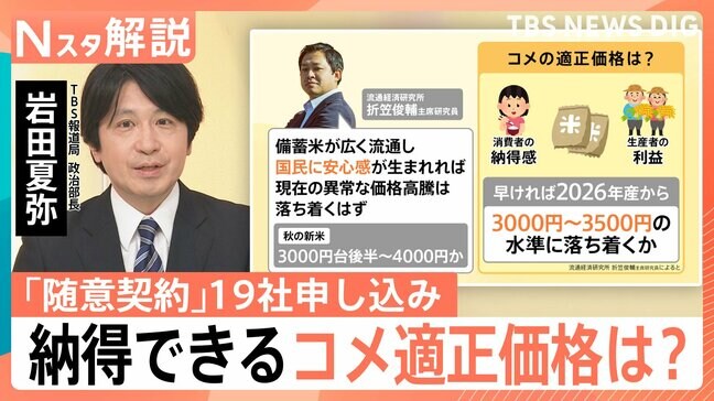 「随意契約」19社に　備蓄米でいつまで凌げる？ 安値の裏に課題も【Nスタ解説】|TBS NEWS DIG