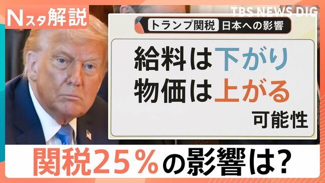 トランプ大統領「8月から日本は25%」生活への影響は?今後のキーワードは「交渉期間」と「交渉カード」【Nスタ解説】|TBS NEWS DIG