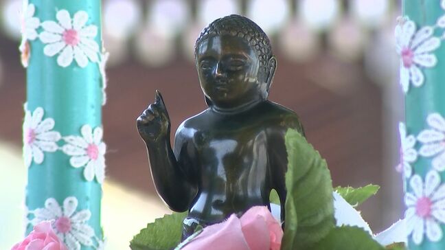 4月8日は釈迦が生まれたとされる日 総本山善通寺で参拝者も一緒に「花まつり」【香川】|TBS NEWS DIG