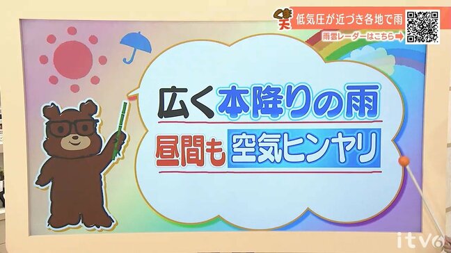 30日(木)は広く本降りの雨 昼間も空気ヒンヤリ 愛媛|TBS NEWS DIG
