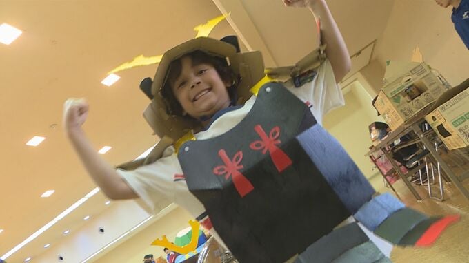 段ボールでよろいかぶと作り　海峡まつりの「こども武者行列」に参加　山口・下関　|　山口のニュース・天気・防災｜tys NEWS｜ｔｙｓテレビ山口