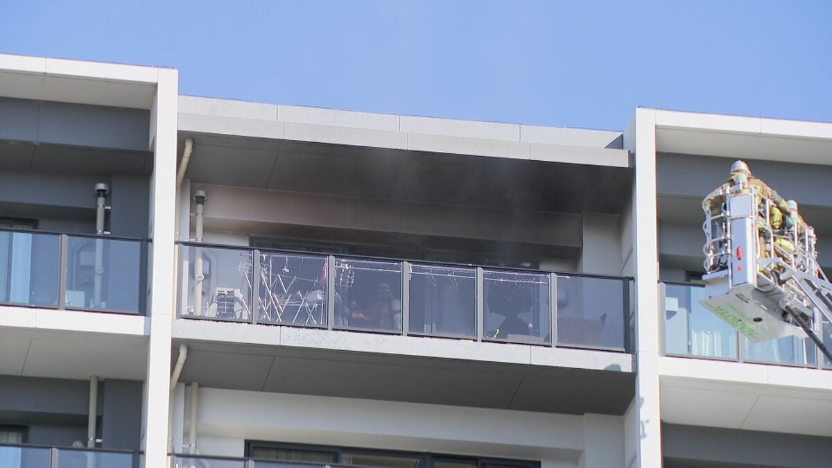 10階建てマンションで火事　火元の部屋にいた60代女性と孫の4歳女児が煙を吸い込み病院に搬送　名古屋・東区