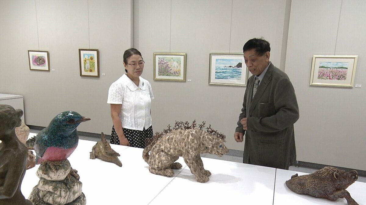 白備前」の木村玉舟さんと画家の守本智美さんが初めての二人展 備前市