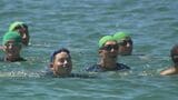 最終日は3時間の遠泳 航空学生が3日間の水泳訓練|TBS NEWS DIG