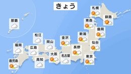 きょう17日はおおむね晴れるも沖縄・西日本でにわか雨の可能性も　あさって19日は西日本～東日本で25℃以上の夏日続出　急な暑さによる熱中症に注意|TBS NEWS DIG