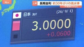 長期金利が一時3%に…約30年ぶり高水準で国債のプロも「不気味」 住宅ローン固定金利引き上げなど生活への影響も拡大|TBS NEWS DIG