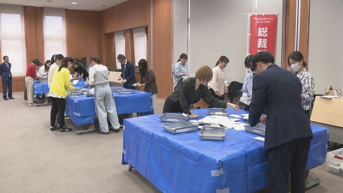 自民党総裁選挙　長野県連で党員・党友票の開票作業　|　SBC NEWS | 長野のニュース | SBC信越放送