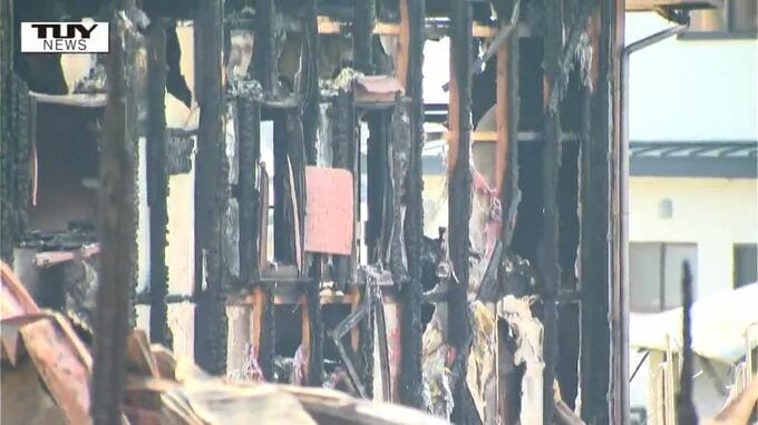 【現場画像】南陽市の火災では少なくとも9棟が被害に　たき火をしていたとの情報も　消防と警察が実況見分で出火の原因を調べる（山形）　|　山形のニュース│TUYテレビユー山形