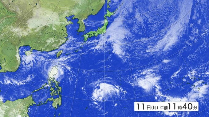 低気圧が去り11日は広く晴れの天気に “台風のたまご”が台風25号に 週末に影響のおそれも 最新の進路予想と雨と風シミュレーション|TBS NEWS DIG