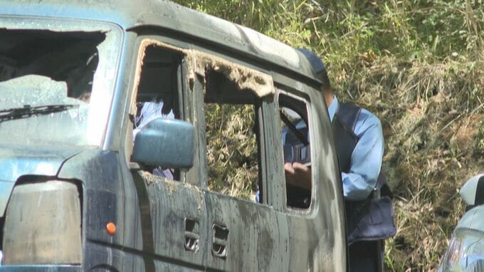 登山口駐車場で車両火災　車内から出火か　大分・竹田市　|　大分のニュース｜OBS NEWS｜大分放送