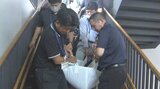 市役所4階で火災発生を想定 南海トラフ地震に対応する垂直避難訓練も 大分・佐伯市 | 大分のニュース|OBS NEWS|大分放送