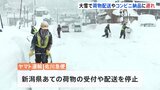 大雪の影響で新潟への荷物受付を停止 コンビニでは商品の配送遅延も|TBS NEWS DIG