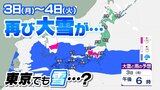 【再び大雪情報】3日~4日にかけて東日本の山地で雪の予報 東京でも雪が…交通障害に注意 | 愛媛のニュース - Nスタえひめ|あいテレビは6チャンネル