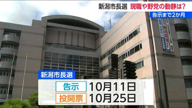 いまだ出馬表明「ゼロ」新潟市長選告示まで2か月 最大会派は現職を全面支援 立民会派は検討段階 共産党は擁立に前向き|TBS NEWS DIG