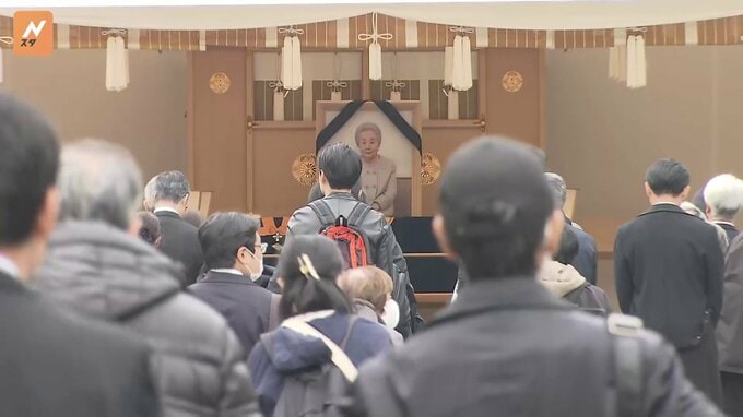 三笠宮妃百合子さまの葬儀「斂葬の儀」続く　ご遺体は葬場を出て火葬場へ|TBS NEWS DIG
