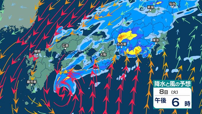 【線状降水帯発生半日前予測】関東甲信・東海・四国　8日～9日にかけ【1時間ごとの雨風シミュレーション画像掲載・各地の週間天気】（8日午後4時9分・気象庁発表）　|　SBC NEWS | 長野のニュース | SBC信越放送