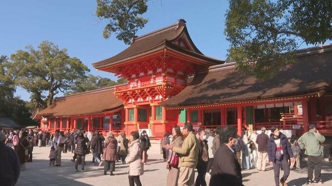 宇佐神宮「御鎮座」１３００年　３が日で５０万人見込み　初詣にぎわう　大分　|　大分のニュース｜OBS NEWS｜大分放送