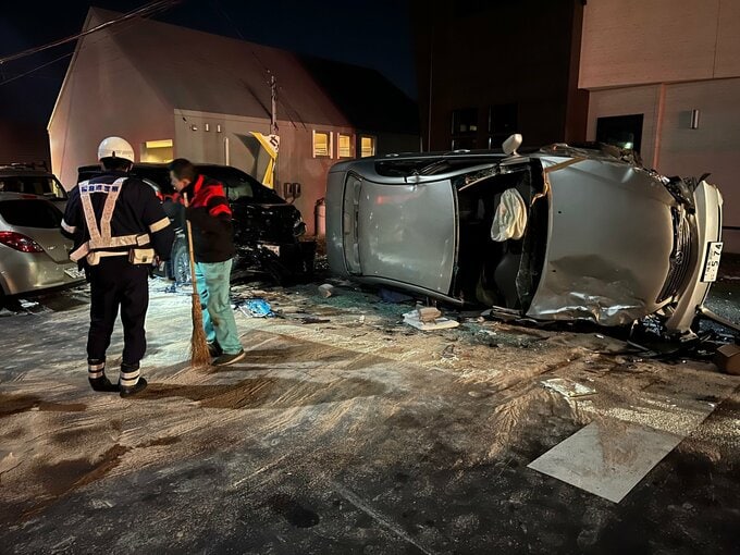 横転した車両も…車6台からむ事故　少なくとも6人搬送　福島・郡山市　|　福島のニュース│TUF