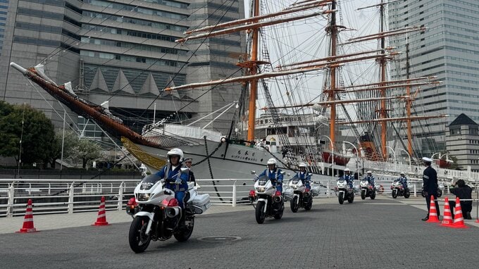 神奈川県警が「春の全国交通安全運動」出発式を開催　今村本部長が訓示「子どもたちを交通事故から全力で守らなければならない」|TBS NEWS DIG