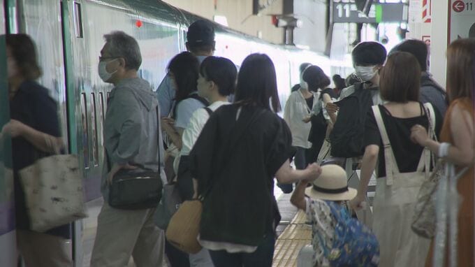 コロナ禍前のほぼ9割まで回復　前年比1.5倍に　お盆期間の新幹線利用　JR東日本|TBS NEWS DIG