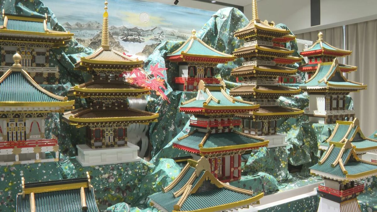 高さ2mの豪華絢爛な初盆飾り「御殿灯籠」を市役所で展示　宇佐市長洲地区の伝統行事「精霊送り」　大分