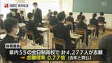 平均志願倍率は0.77倍 長崎県内の公立高校「後期選抜」試験はじまる | 長崎のニュース | 天気 | NBC長崎放送