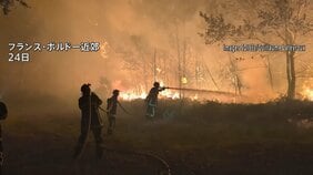 フランスとスペインで大規模な山火事 25万人以上が避難を余儀なくされる ヨーロッパでは熱波により乾燥した状態続く|TBS NEWS DIG