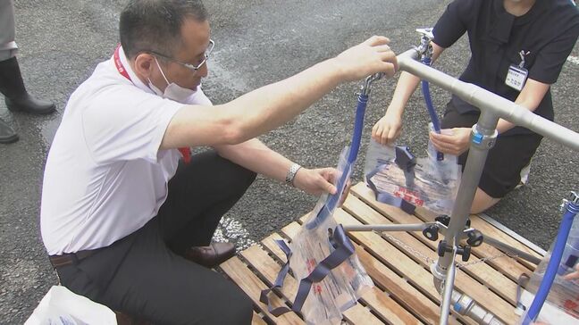 震度6強想定して水の補給を訓練 大分県内3市合同で|TBS NEWS DIG