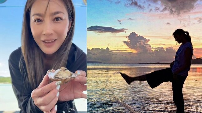 【 瀬戸朝香 】 「この写真 めっちゃ好き」　夕焼けが映えるシルエット写真投稿　撮影は「Photo by 息子」|TBS NEWS DIG